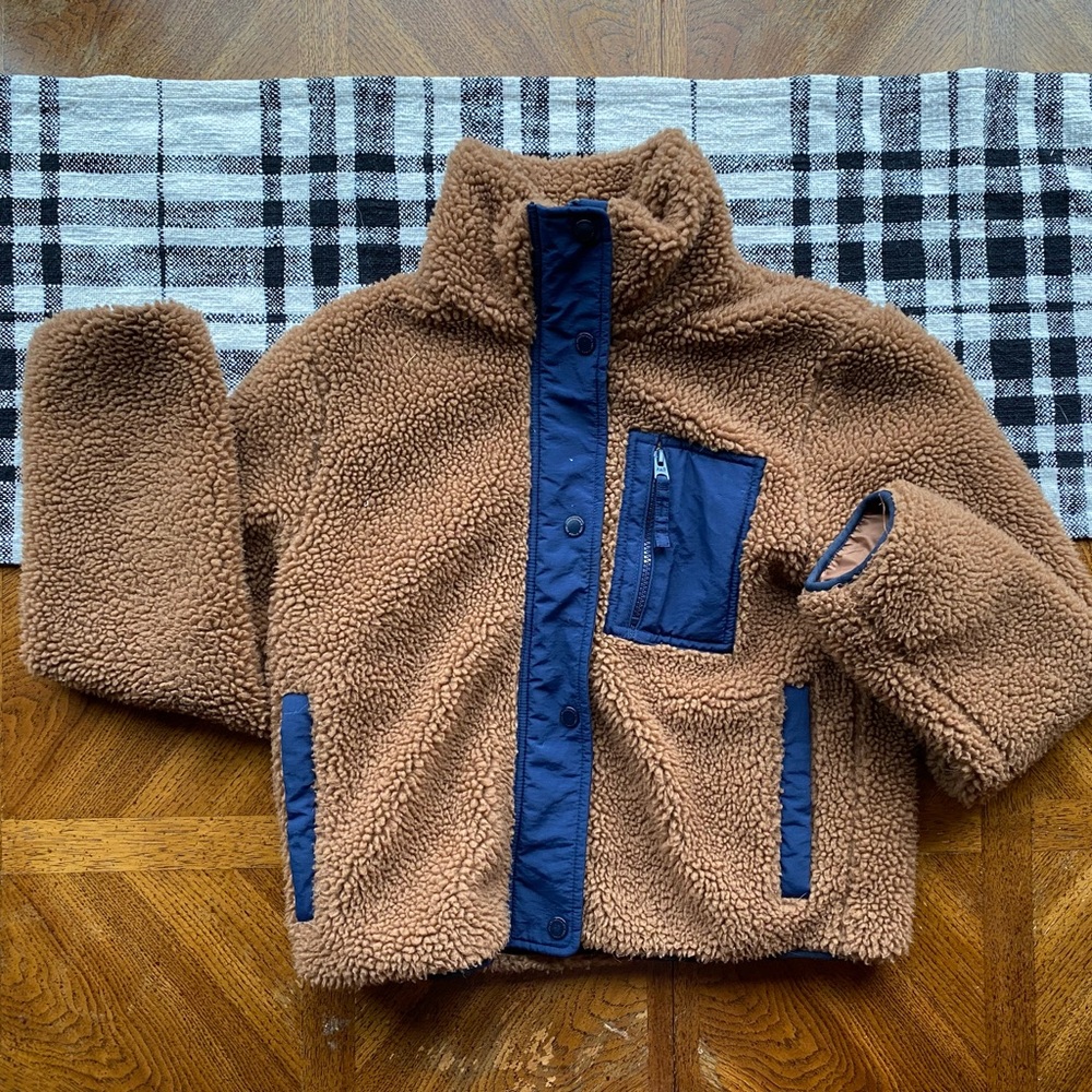 Abercrombie & Fitch teddy sherpa bomber jacket